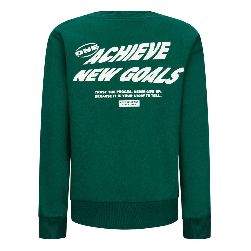 Kelto Crewneck Sweater Backprint Groen Kelto Crewneck Sweater Backprint Groen