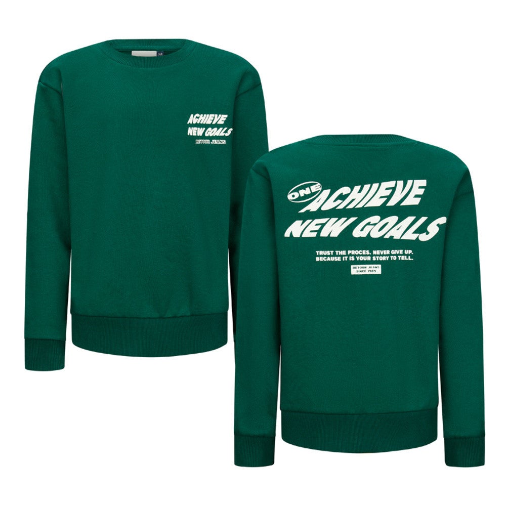 Kelto Crewneck Sweater Backprint Groen Kelto Crewneck Sweater Backprint Groen