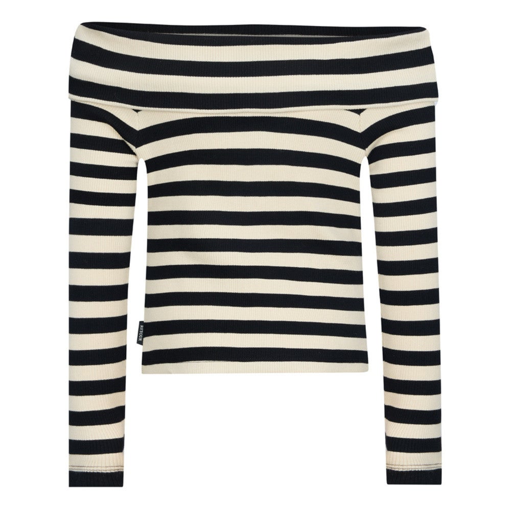 Esra Top Striped Zwart 1 Esra Top Striped Zwart 1