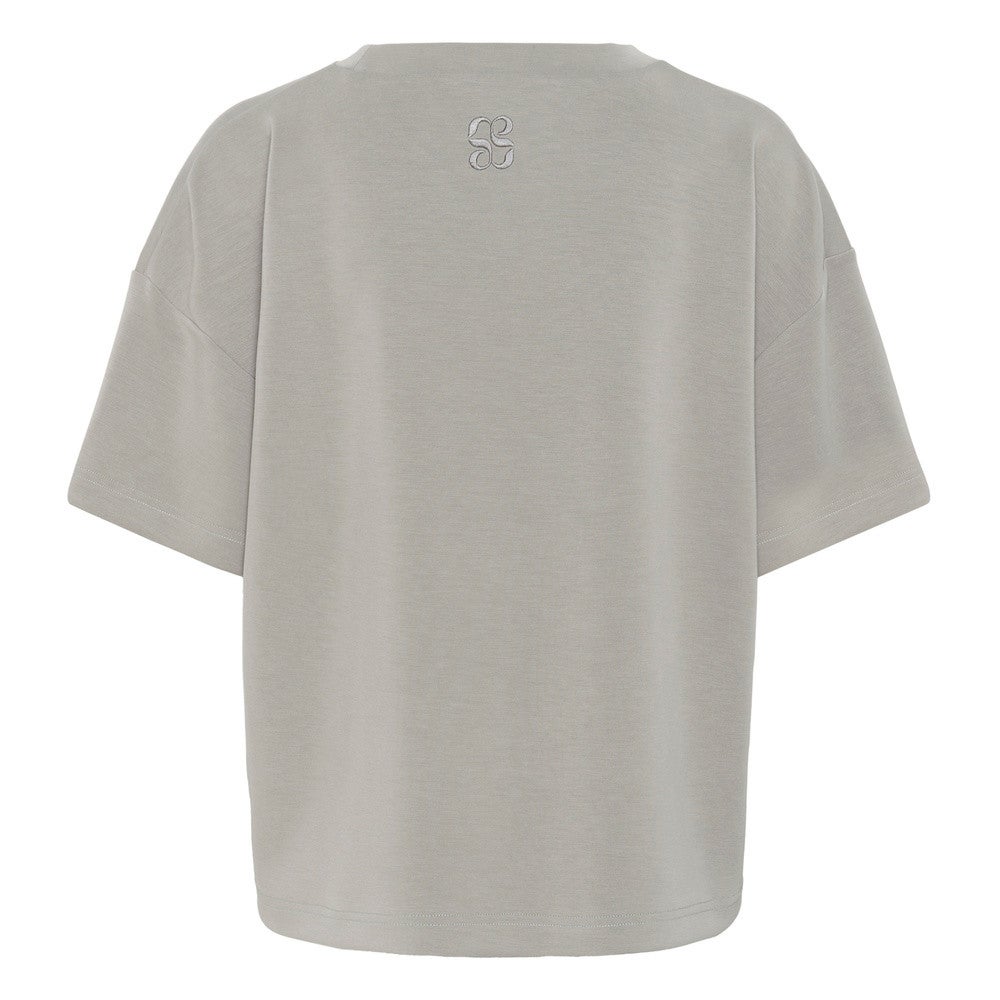 HelleMW EMB Boxy Tee Grijs HelleMW EMB Boxy Tee Grijs