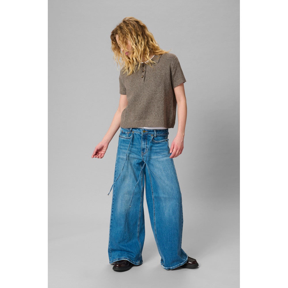 PalomaMW Knit Polo SS Bruin 1 PalomaMW Knit Polo SS Bruin 1