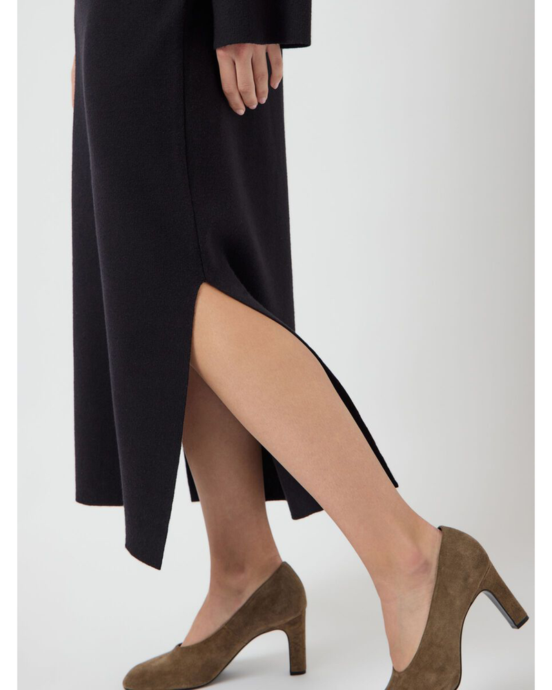 YASELMA LS LONG KNIT DRESS S. NOOS Zwart 1 YASELMA LS LONG KNIT DRESS S. NOOS Zwart 1