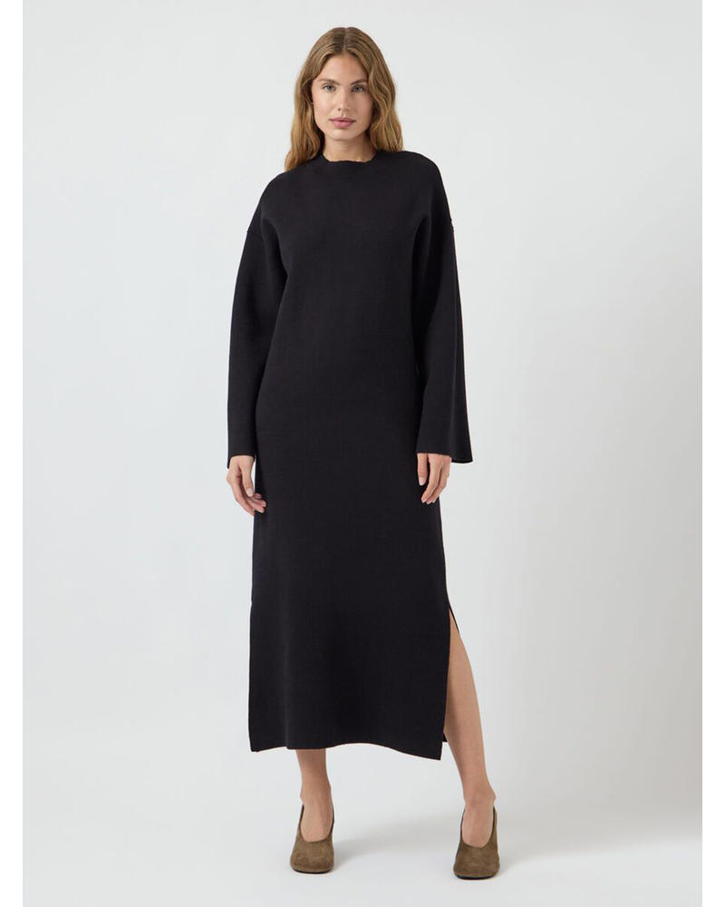 YASELMA LS LONG KNIT DRESS S. NOOS Zwart 1 YASELMA LS LONG KNIT DRESS S. NOOS Zwart 1