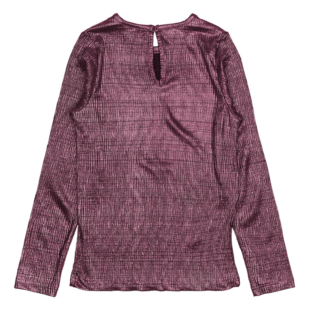 Prudence Longlseeve Pleat Tee Glitter Roze Prudence Longlseeve Pleat Tee Glitter Roze