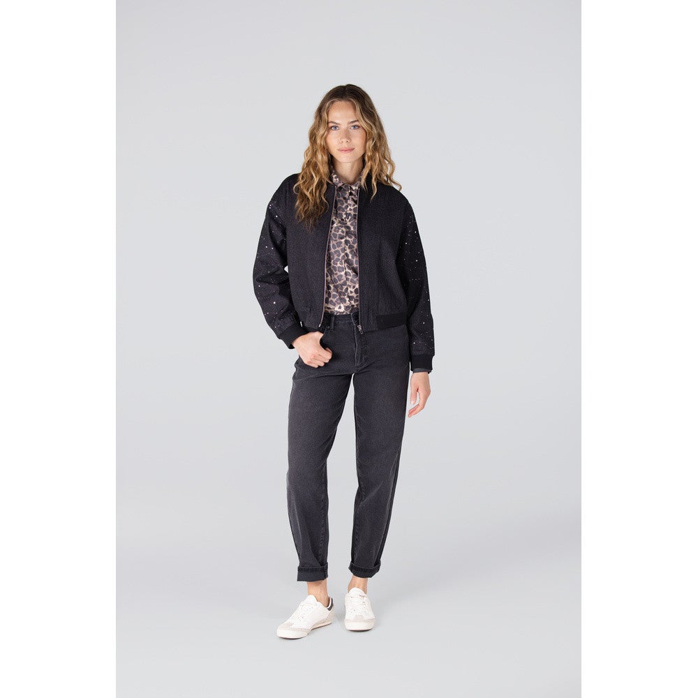 KESSA BLOUSE WA 738 necktie Bruin 1 KESSA BLOUSE WA 738 necktie Bruin 1