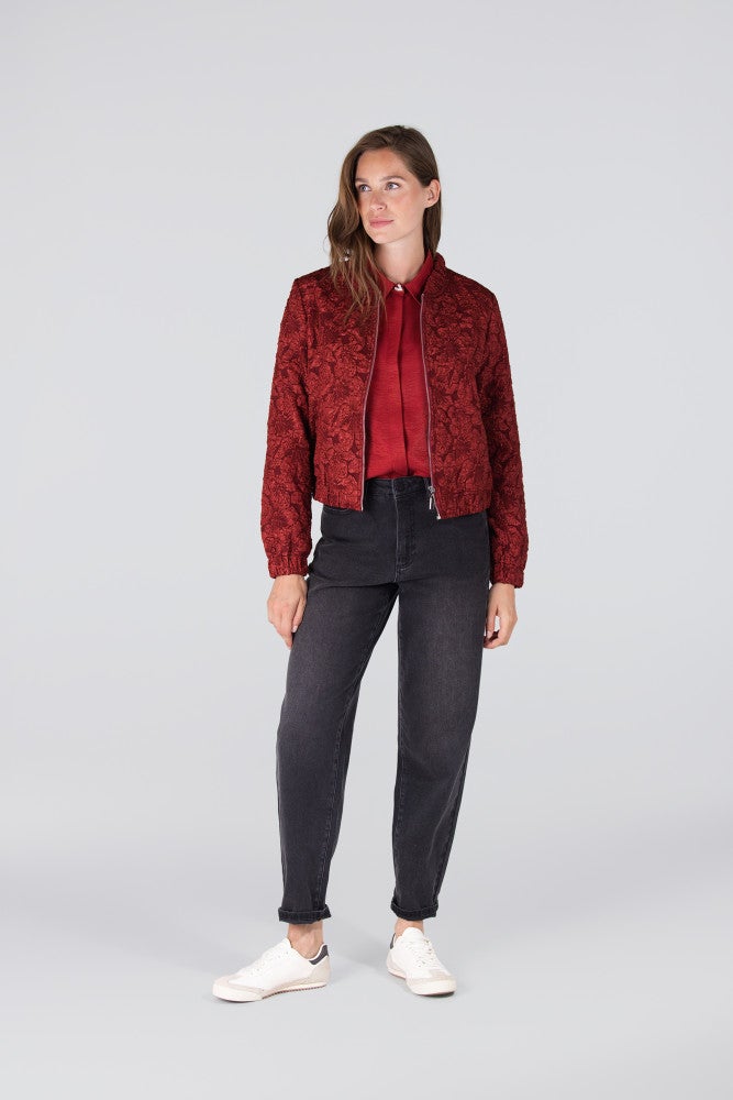 DOLORES BLOUSE WS 731 long sleeve Rood DOLORES BLOUSE WS 731 long sleeve Rood