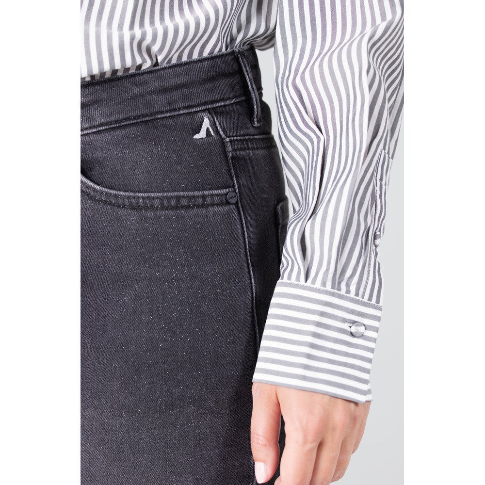 EMMA JEANS GDS 457 straight ankle with glitterspray Grijs EMMA JEANS GDS 457 straight ankle with glitterspray Grijs