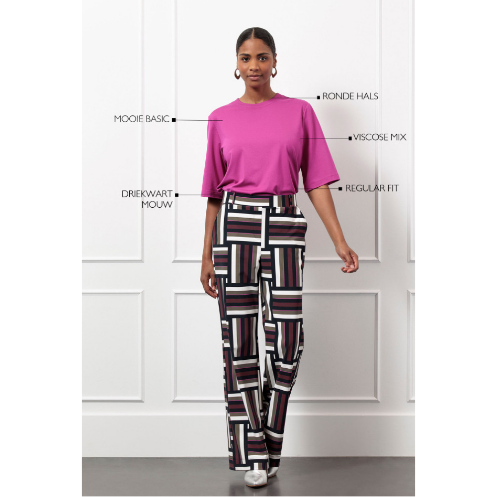 Fiore t-shirt Roze Fiore t-shirt Roze