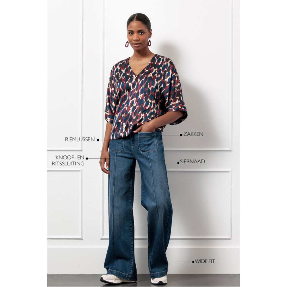 Melanie denim trousers Blauw Melanie denim trousers Blauw