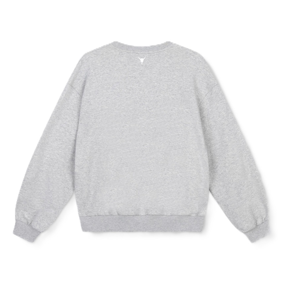 Ladies Knitted Foil Logo Sweater Grijs Ladies Knitted Foil Logo Sweater Grijs