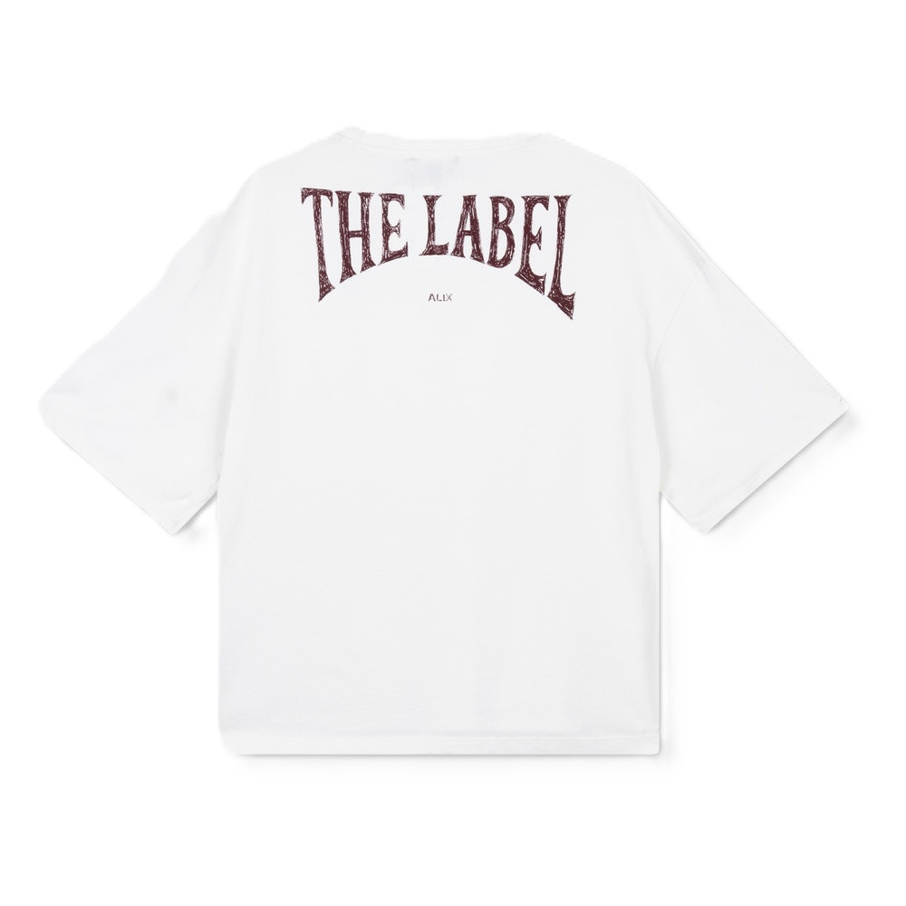 Ladies Knitted Back Logo T-shirt Off White Ladies Knitted Back Logo T-shirt Off White