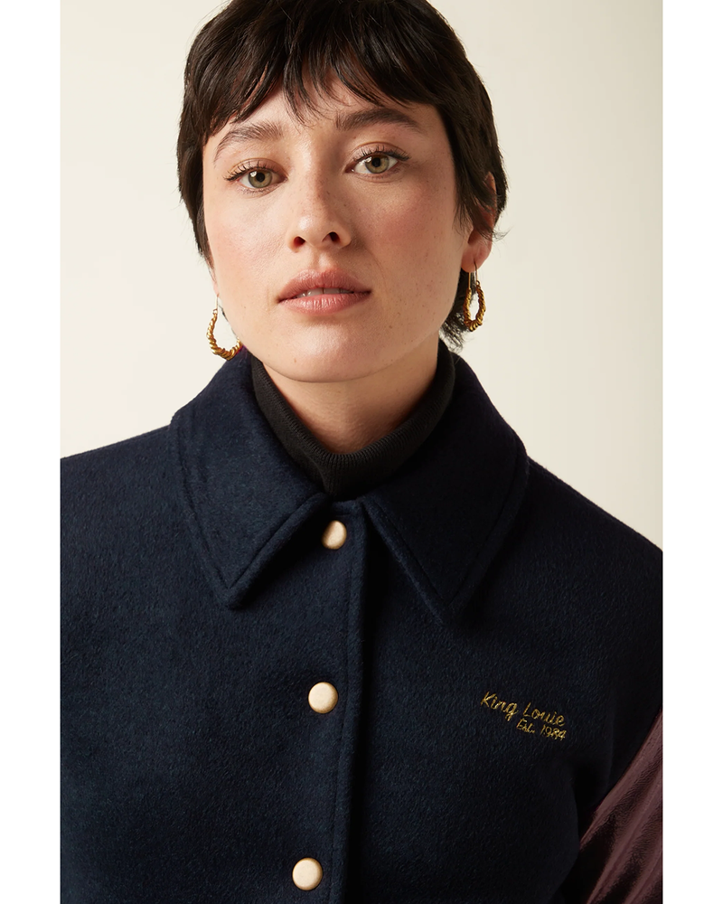 Billie Baseball Jacket Shine Rood Billie Baseball Jacket Shine Rood