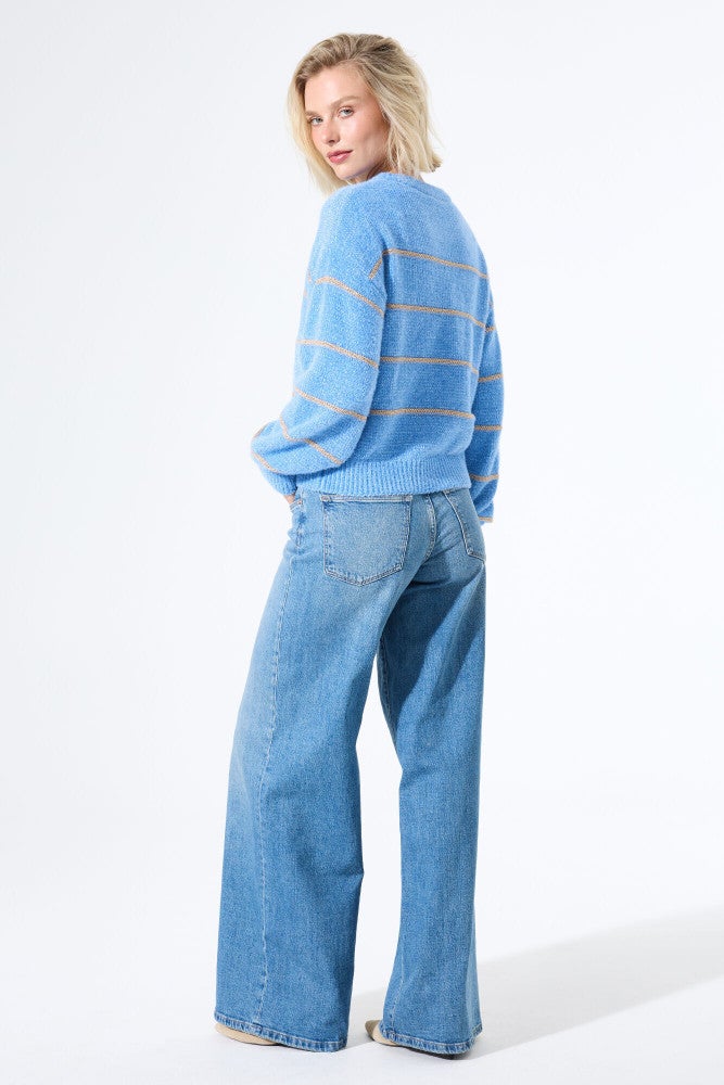 I50254 Ladies Pullover Blauw I50254 Ladies Pullover Blauw