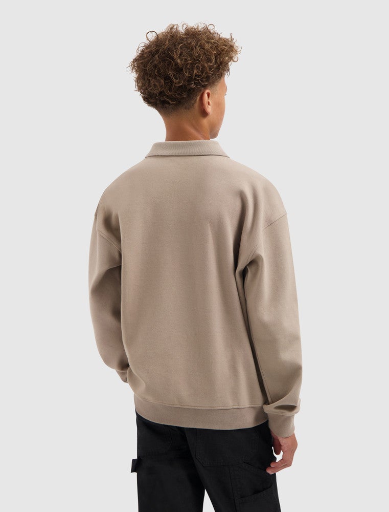 Junior Circle Logo Polo Sweater Bruin 1 Junior Circle Logo Polo Sweater Bruin 1