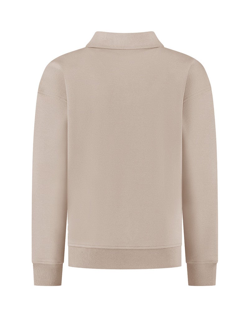 Junior Circle Logo Polo Sweater Bruin 1 Junior Circle Logo Polo Sweater Bruin 1