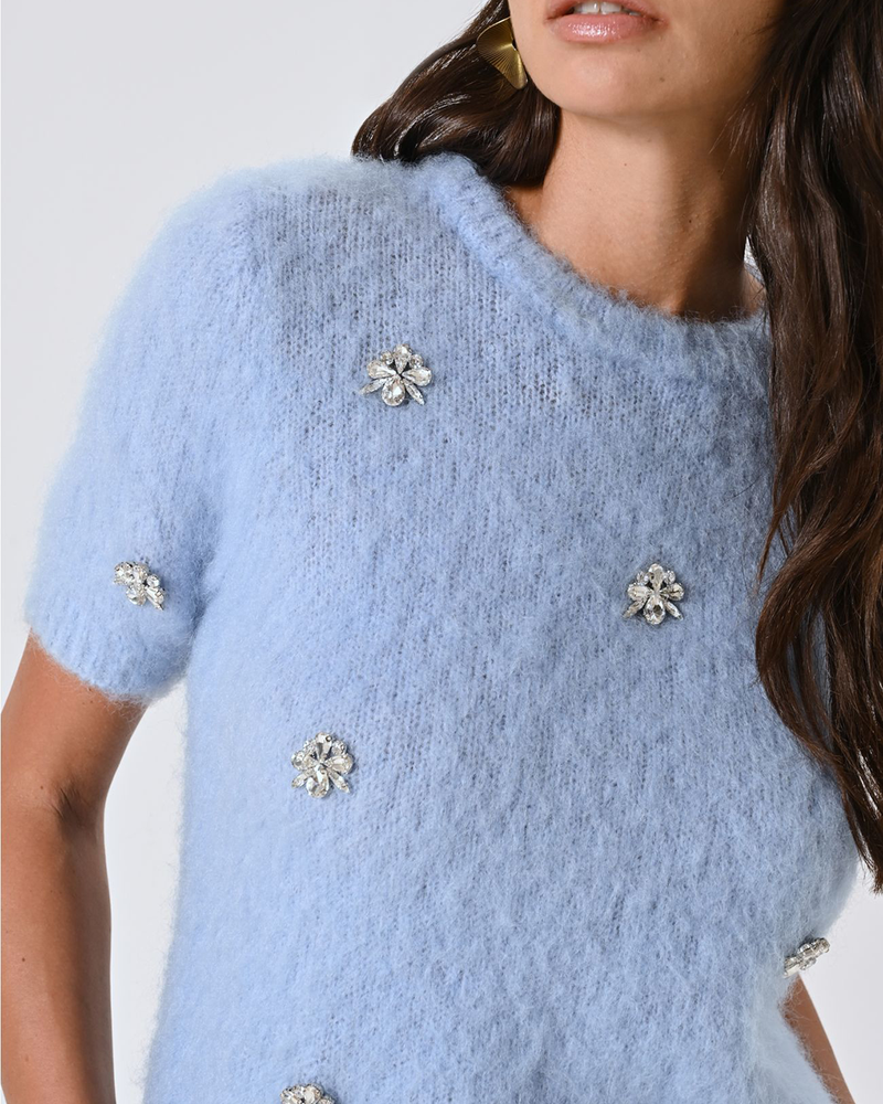 CFM0012059003 mag girocollo Licht Blauw CFM0012059003 mag girocollo Licht Blauw