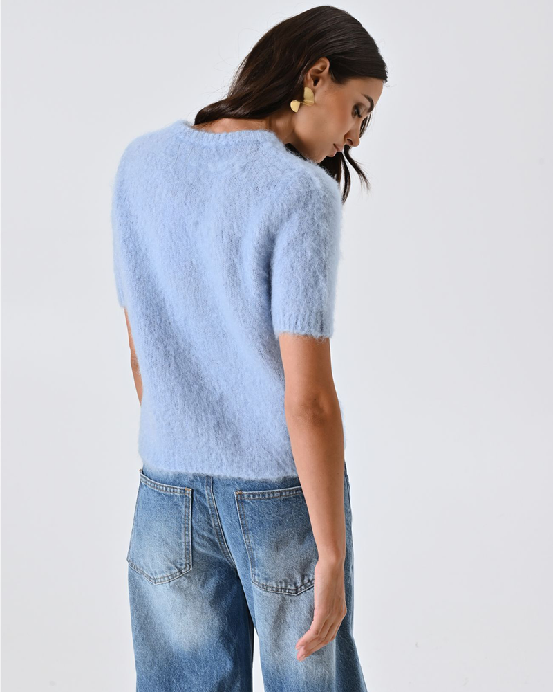 CFM0012059003 mag girocollo Licht Blauw CFM0012059003 mag girocollo Licht Blauw