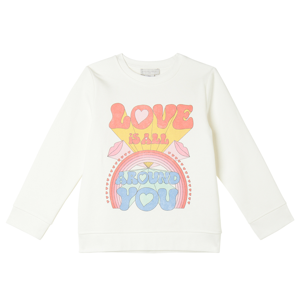 Sweatshirt Love Around Off White Sweatshirt Love Around Off White