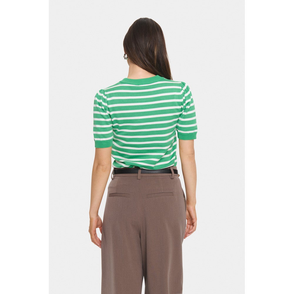 MilaSZ SS Striped Pullover Groen MilaSZ SS Striped Pullover Groen