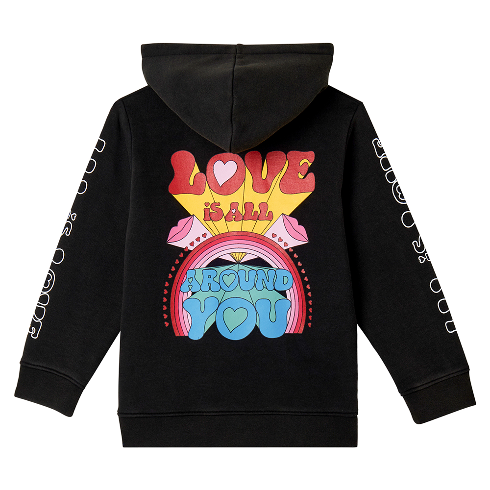 Sweatshirt Hoody Backprint All Around You Zwart 1 Sweatshirt Hoody Backprint All Around You Zwart 1