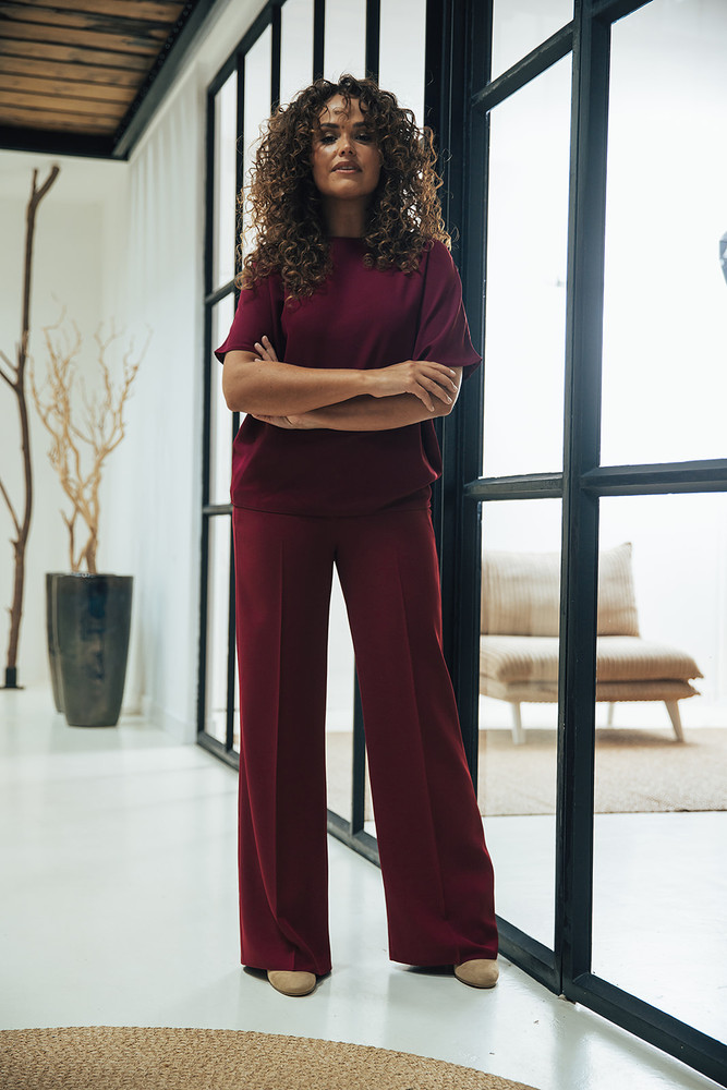 Rana Pantalon Bordeaux Rana Pantalon Bordeaux