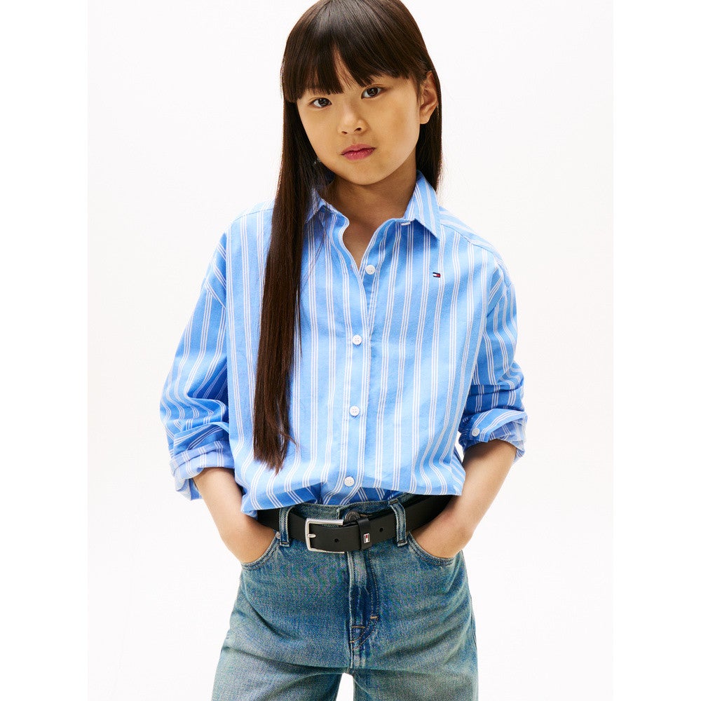 Striped Shirt Longsleeve Powdery Licht Blauw Striped Shirt Longsleeve Powdery Licht Blauw
