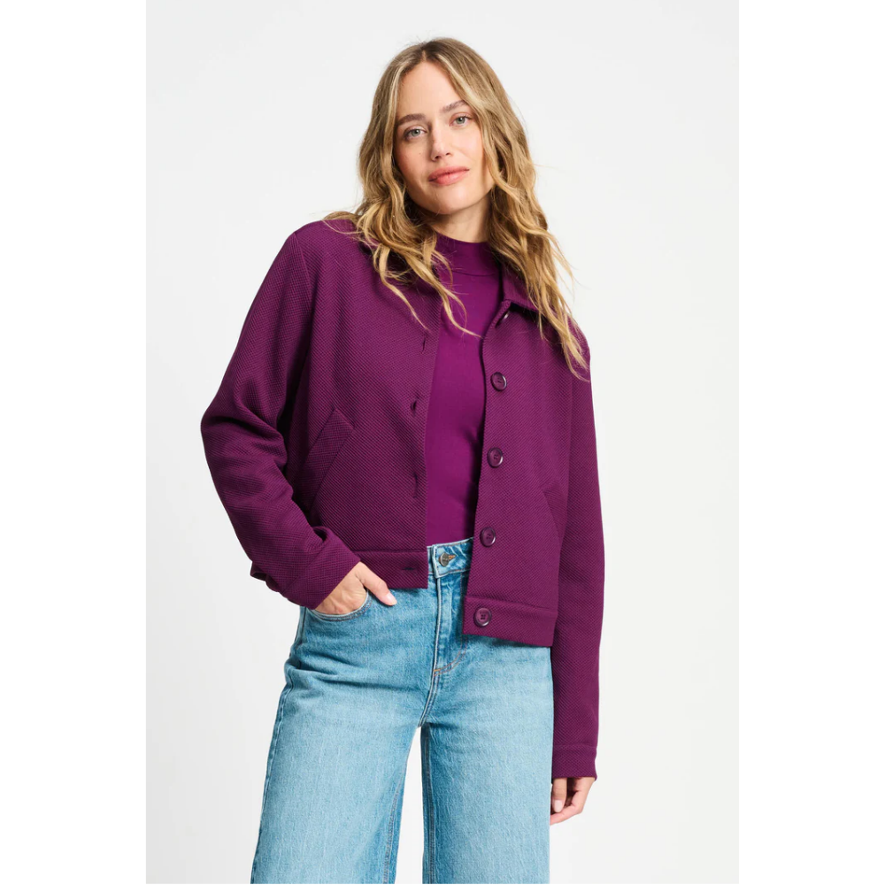 JACKET - Iris Plum Paars JACKET - Iris Plum Paars