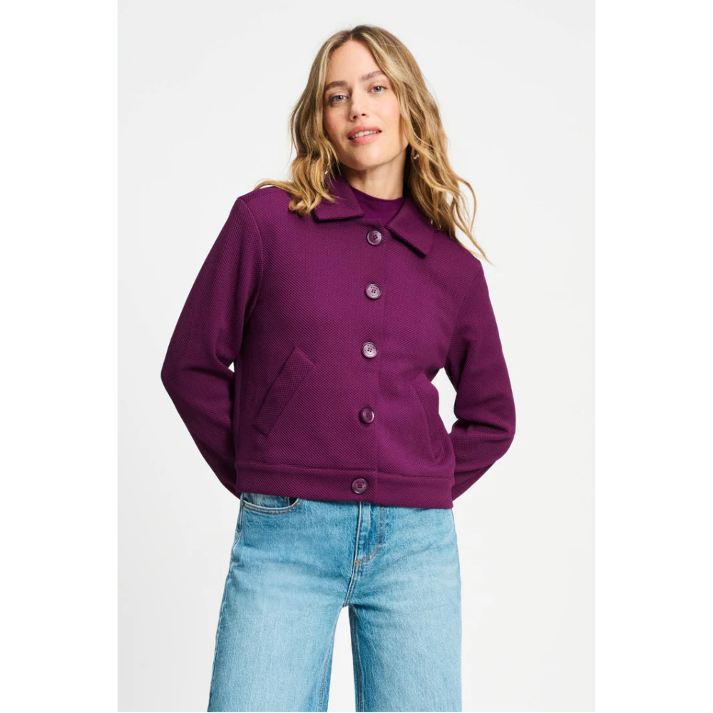 JACKET - Iris Plum Paars JACKET - Iris Plum Paars