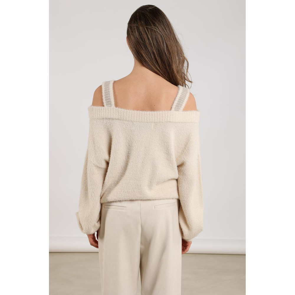 Praag Pullover Lurex Zand Praag Pullover Lurex Zand