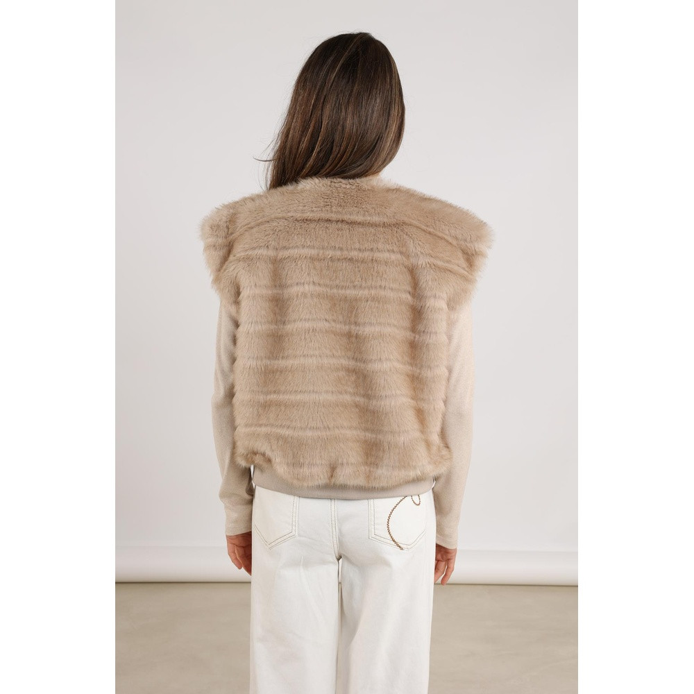 Billy Gilet Stripe Zand Billy Gilet Stripe Zand