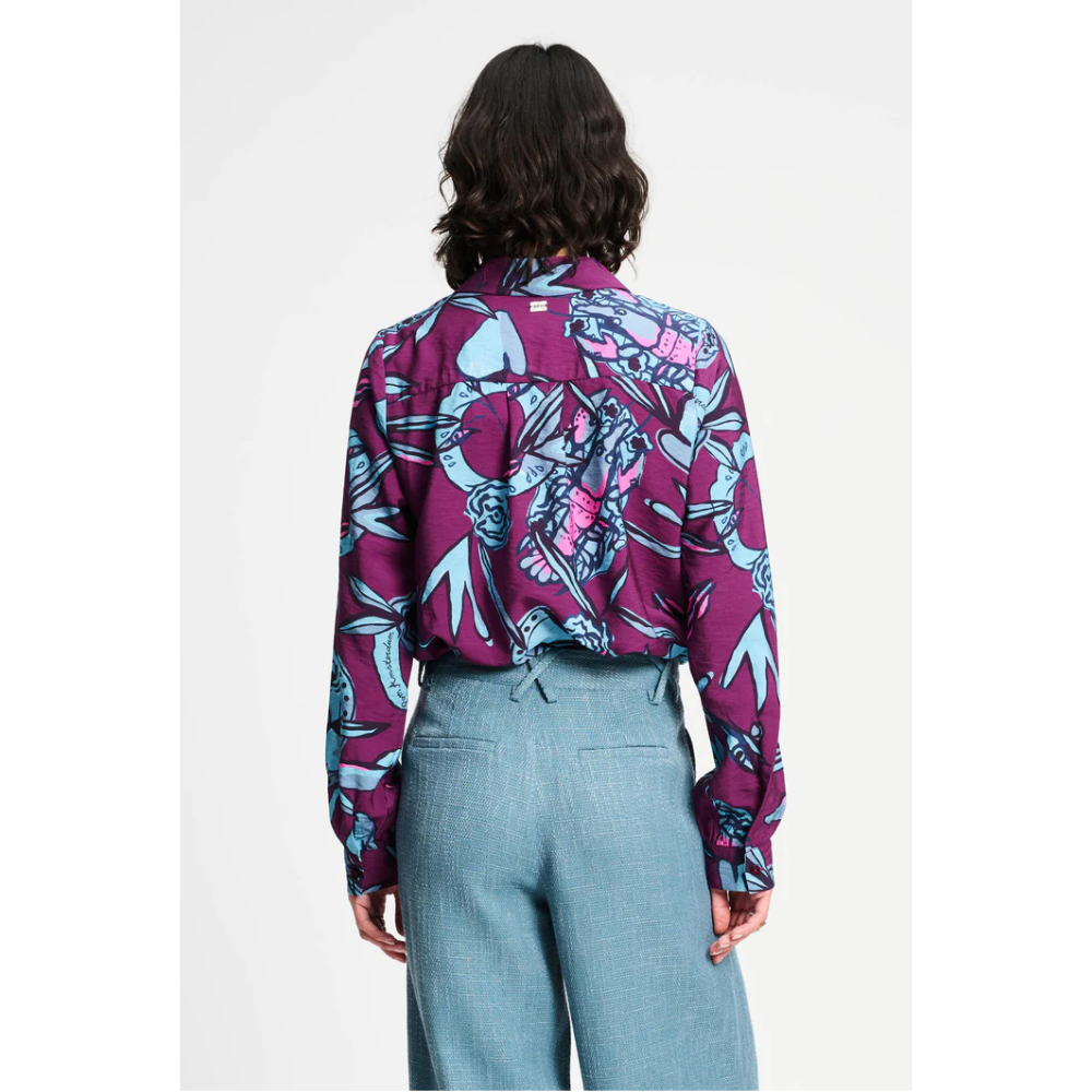 BLOUSE - Mila Mystic Dinner Paars BLOUSE - Mila Mystic Dinner Paars