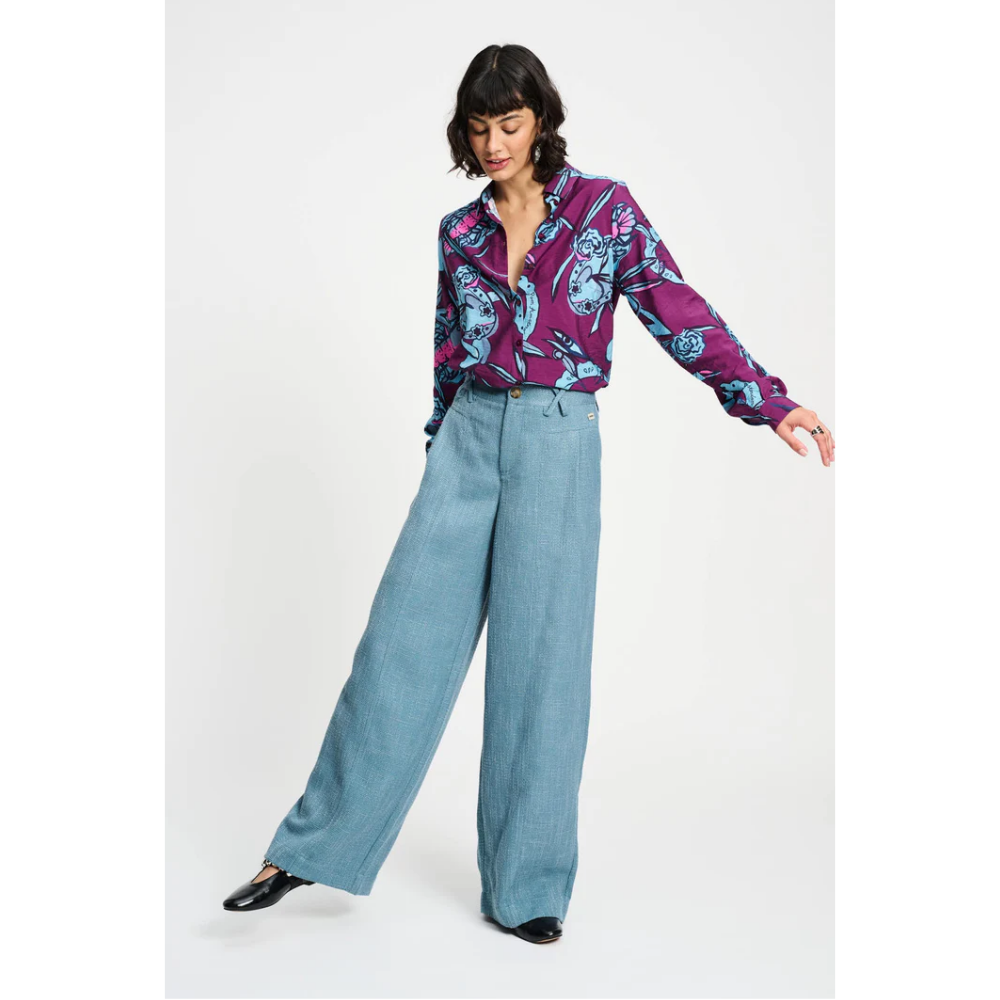 BLOUSE - Mila Mystic Dinner Paars BLOUSE - Mila Mystic Dinner Paars