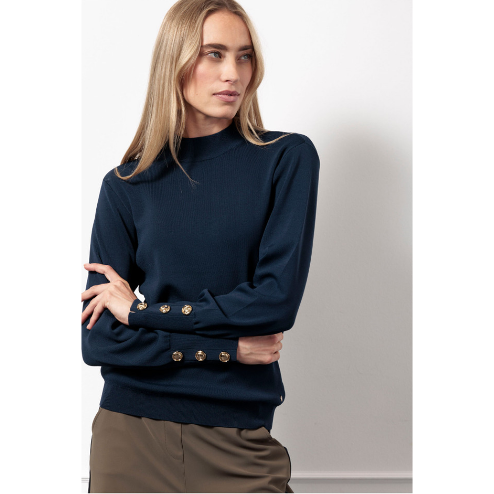 Luna col pullover Donker Blauw Luna col pullover Donker Blauw