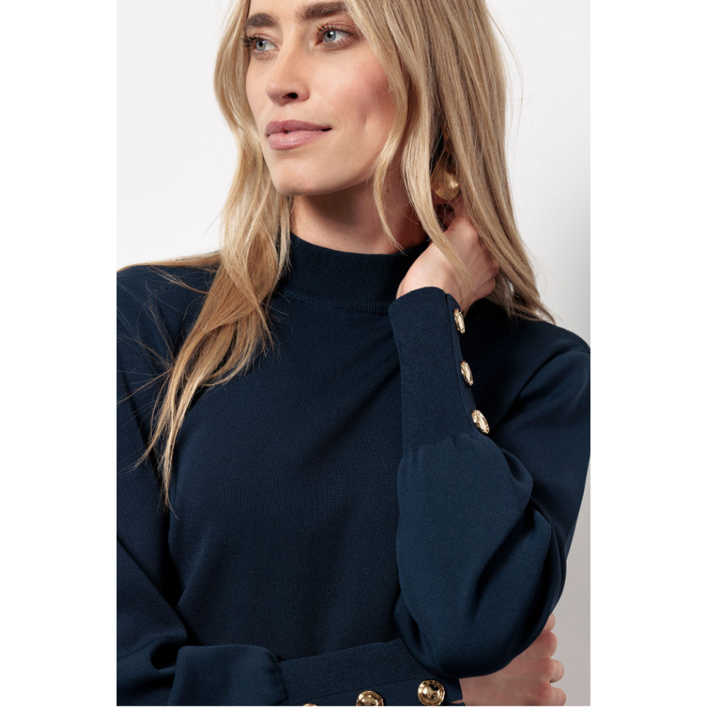 Luna col pullover Donker Blauw Luna col pullover Donker Blauw
