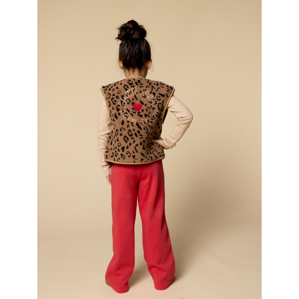 Little leopard gilet Bruin 1 Little leopard gilet Bruin 1