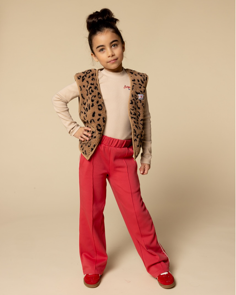 Little leopard gilet Bruin 1 Little leopard gilet Bruin 1