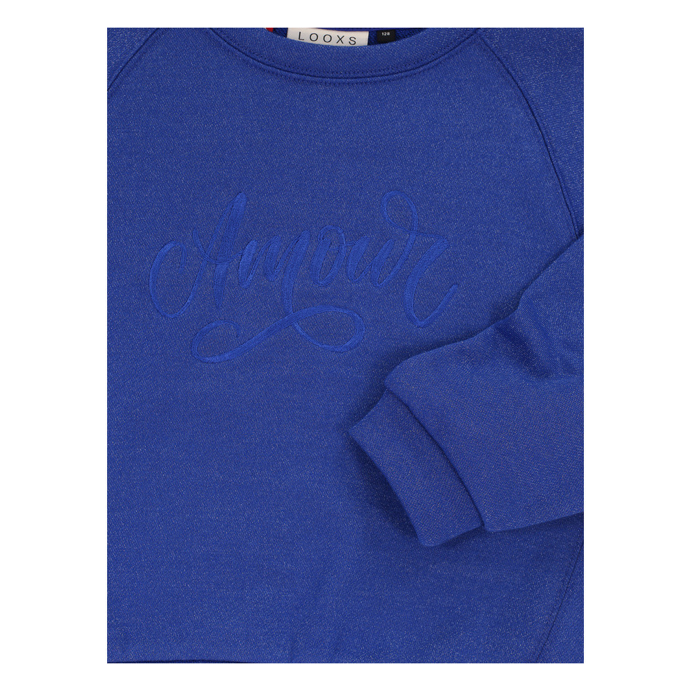 Little lurex sweater Amour Blauw Little lurex sweater Amour Blauw