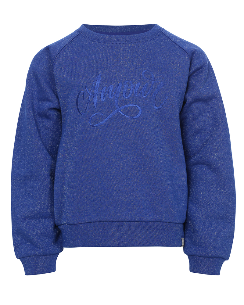 Little lurex sweater Amour Blauw Little lurex sweater Amour Blauw