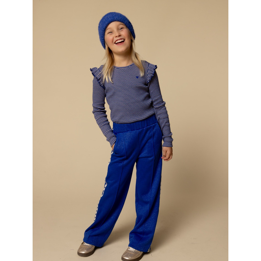 Little lurex pants sporty Blauw Little lurex pants sporty Blauw
