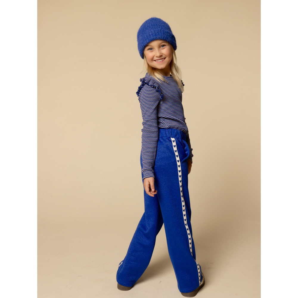 Little lurex pants sporty Blauw Little lurex pants sporty Blauw