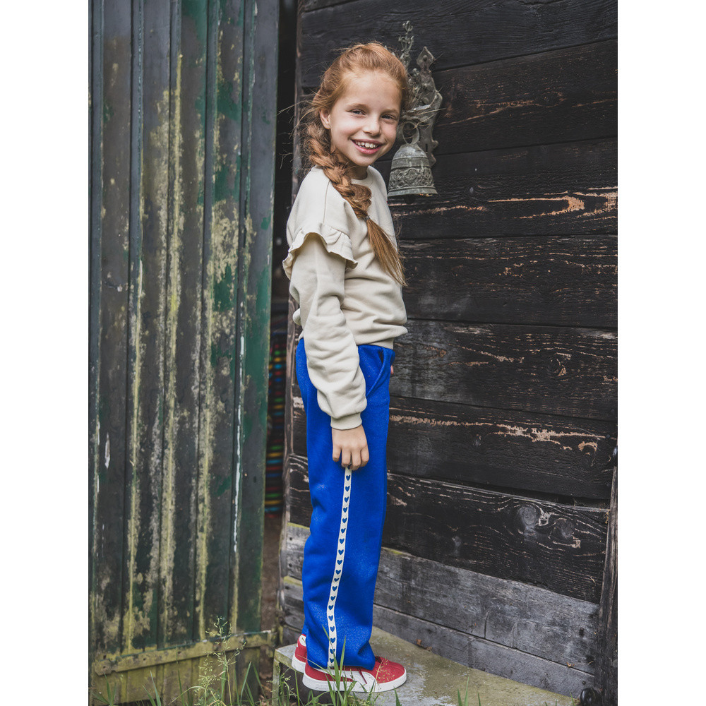 Little lurex pants sporty Blauw Little lurex pants sporty Blauw