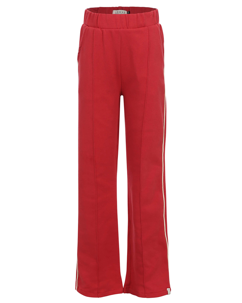Little sweat pants piping Rood Little sweat pants piping Rood