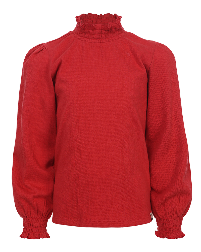 Little longsleeve t-shirt turtle Rood Little longsleeve t-shirt turtle Rood