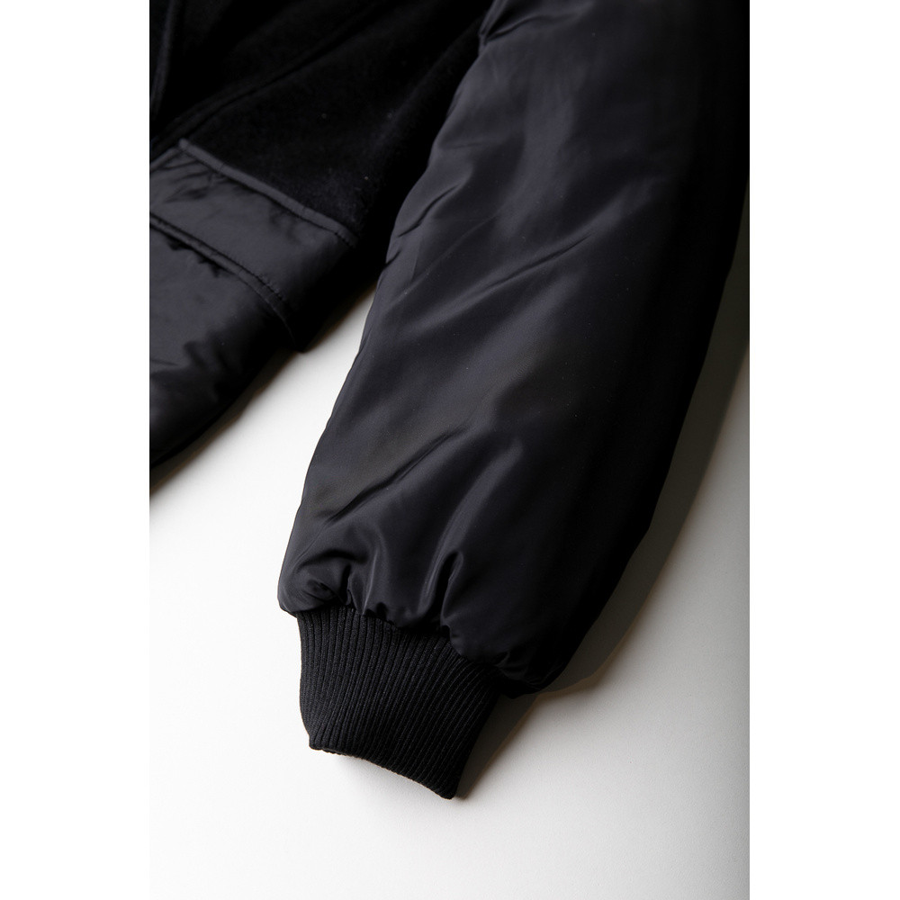 Ada Contrast Wool Long Coat Zwart 1 Ada Contrast Wool Long Coat Zwart 1