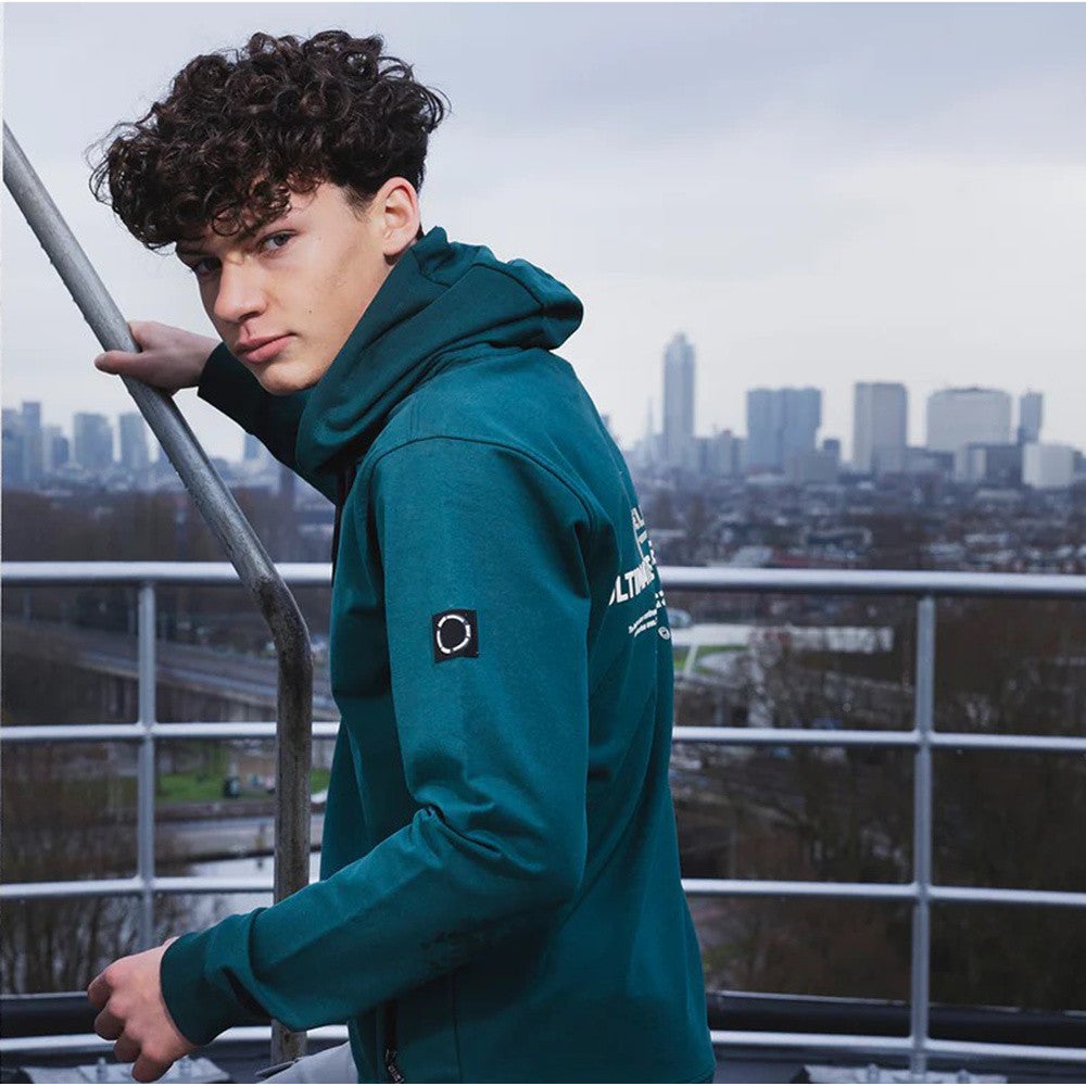 Hoodie Rellix Chestprint Groen Hoodie Rellix Chestprint Groen