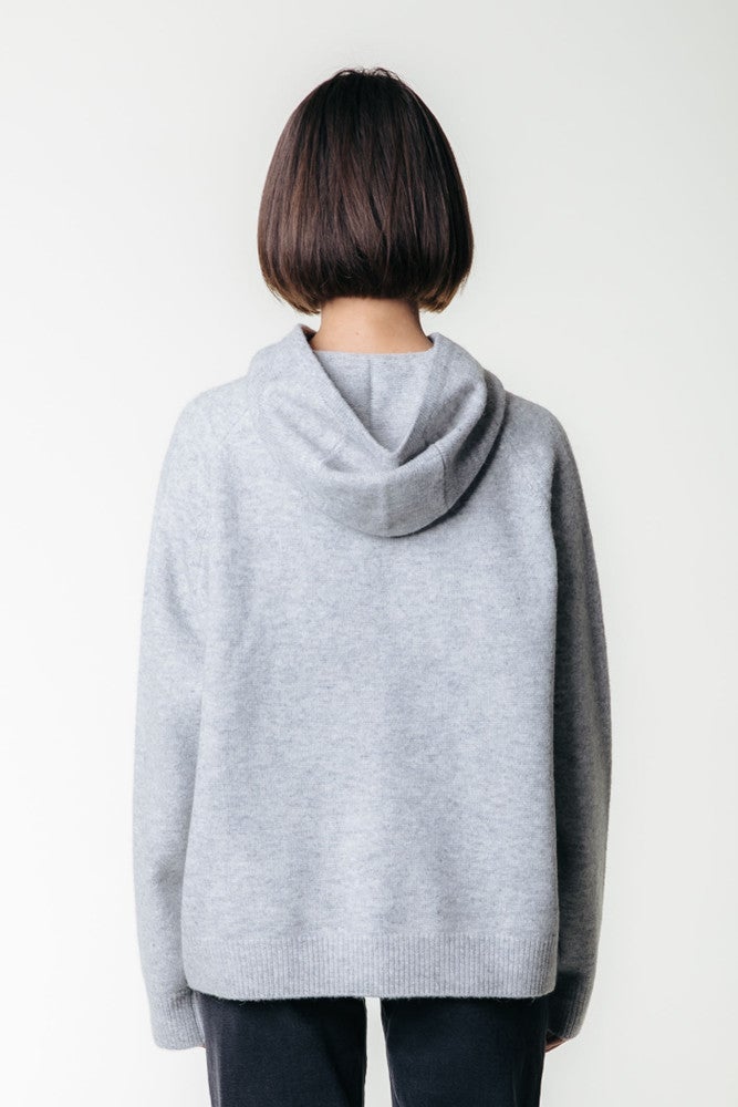 Knit Hoodie Rebel Grijs Knit Hoodie Rebel Grijs