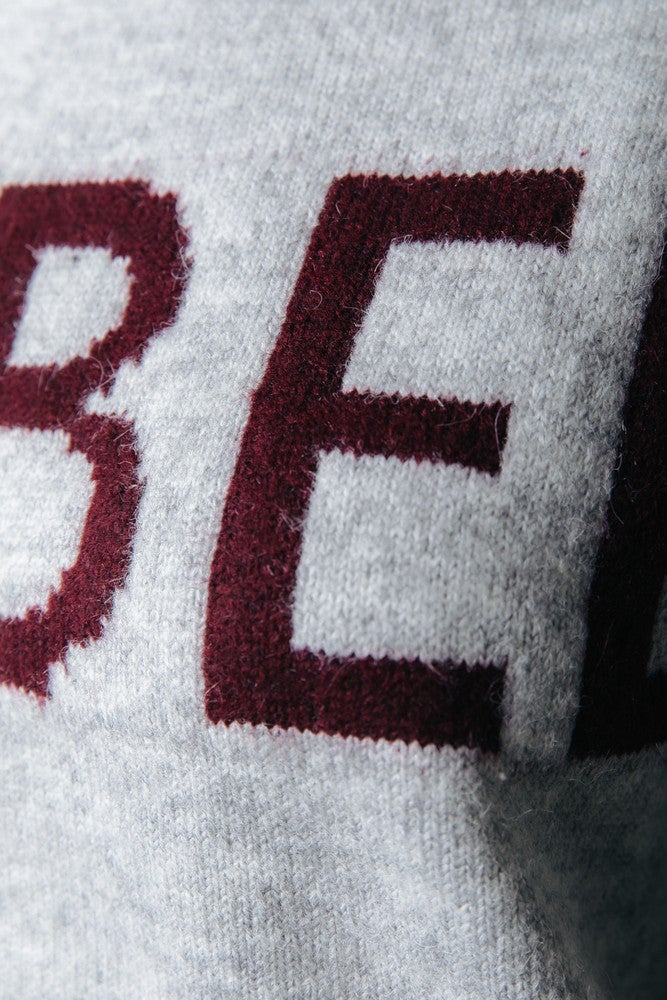 Knit Hoodie Rebel Grijs Knit Hoodie Rebel Grijs