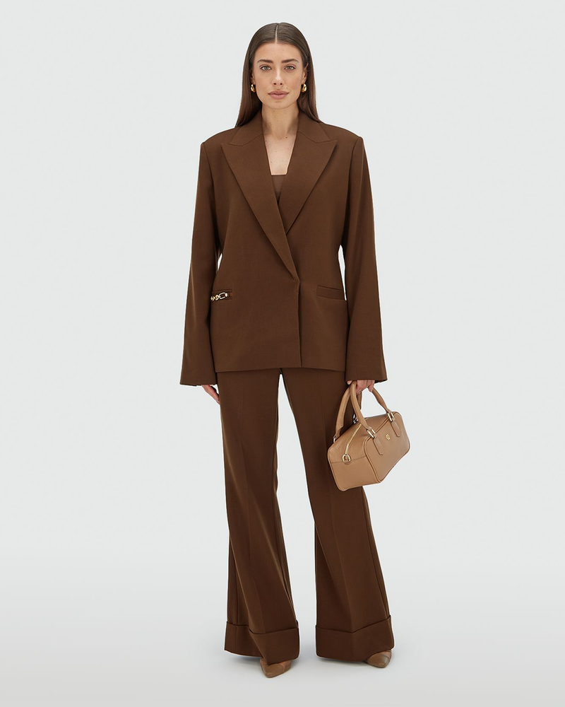 KORIEN Flared Pantalon Bruin 1 KORIEN Flared Pantalon Bruin 1