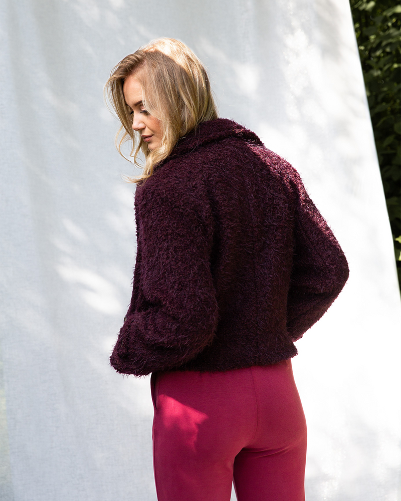 Senna Fancy Teddy Jacket Bordeaux Senna Fancy Teddy Jacket Bordeaux