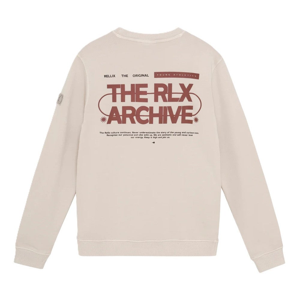 Sweater Chest and Backprint Grijs Sweater Chest and Backprint Grijs